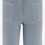 PANTALONI IN VELLUTO DI COTONE STRETCH NINA 29 QL2 