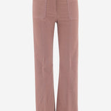 PANTALONI IN VELLUTO DI COTONE STRETCH NINA 63 QL2 