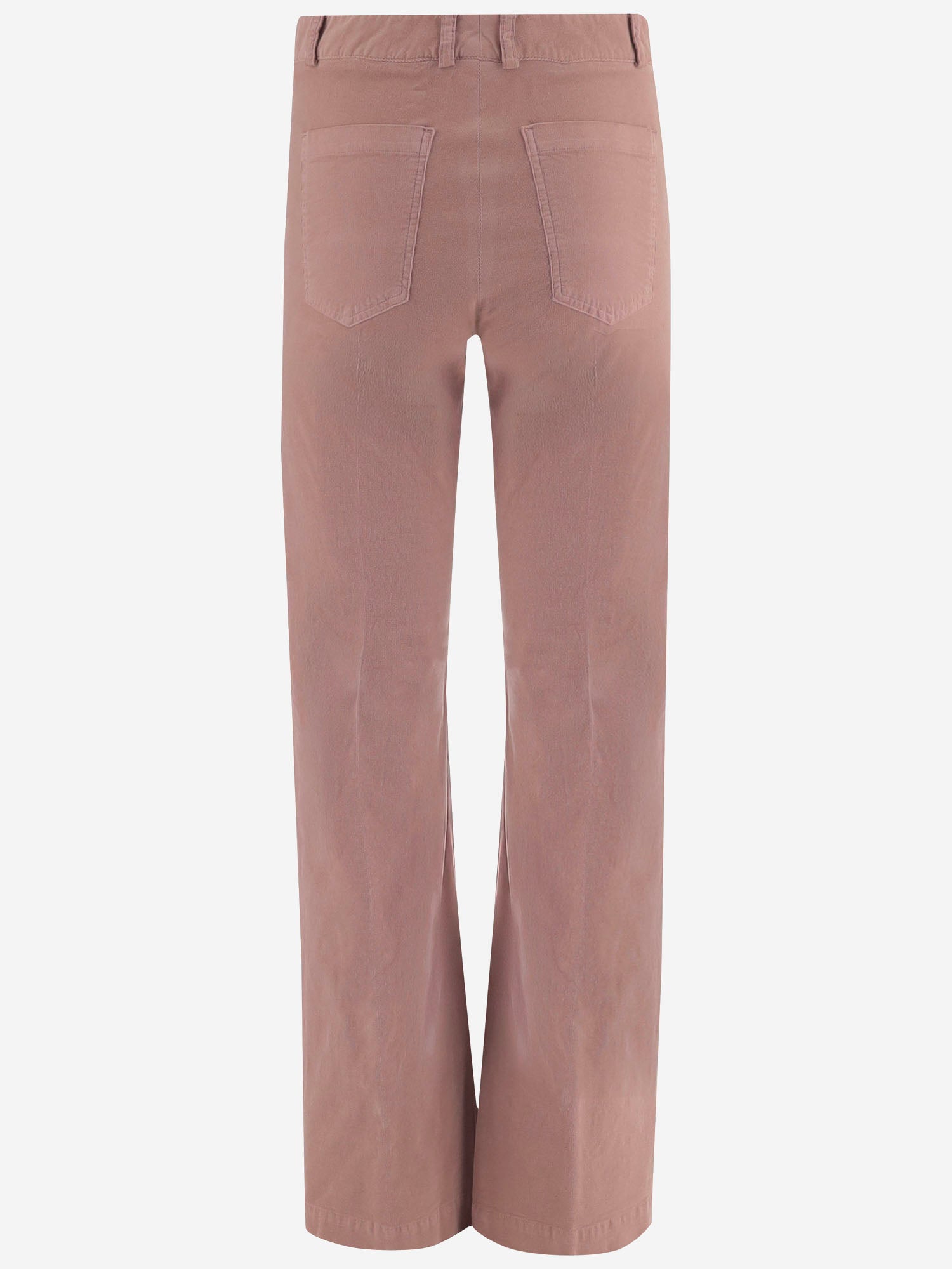 PANTALONI IN VELLUTO DI COTONE STRETCH NINA 63 QL2 