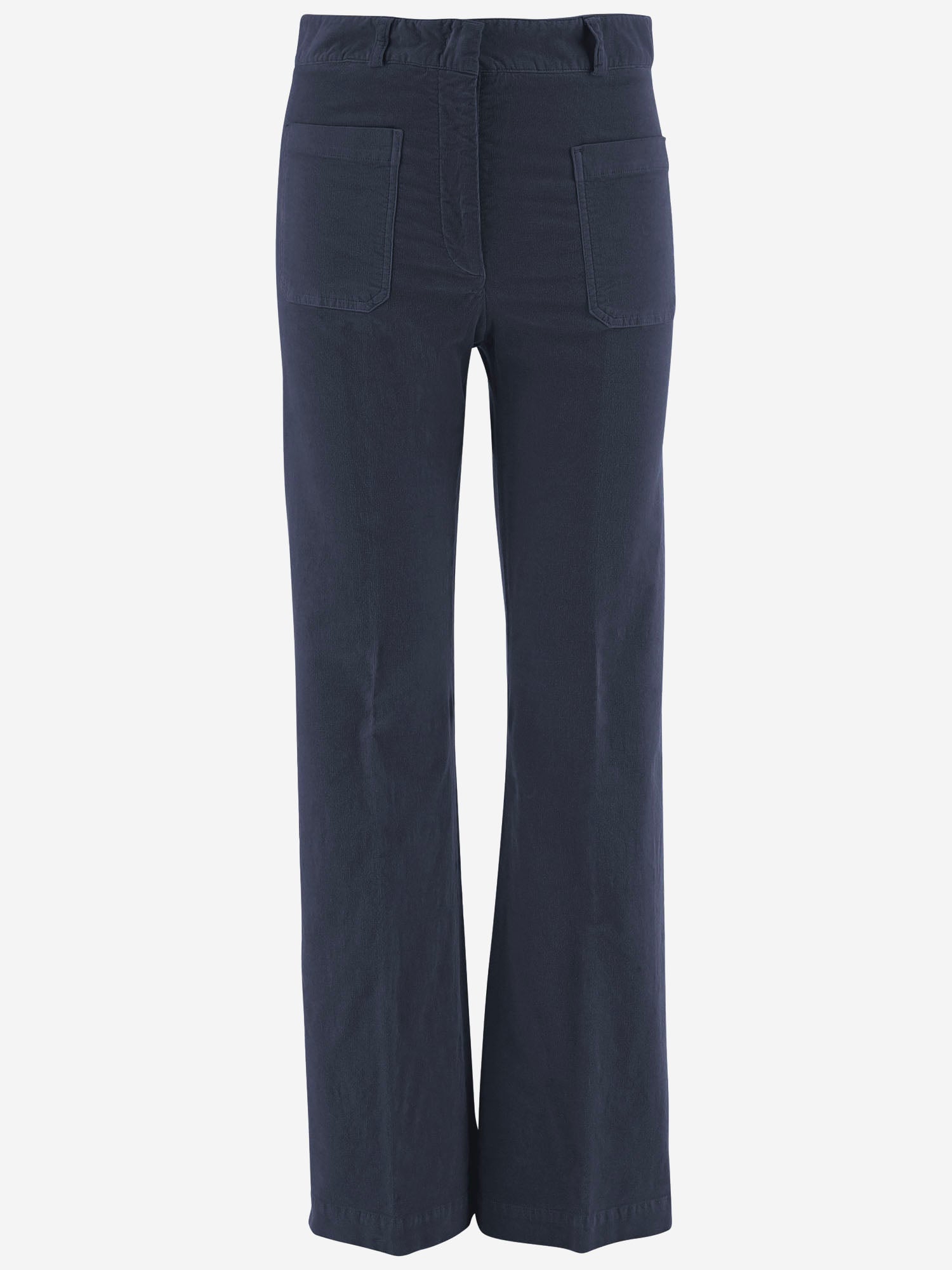 PANTALONI IN VELLUTO DI COTONE STRETCH NINA 67 QL2 