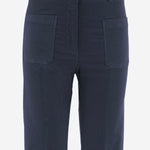 PANTALONI IN VELLUTO DI COTONE STRETCH NINA 67 QL2 