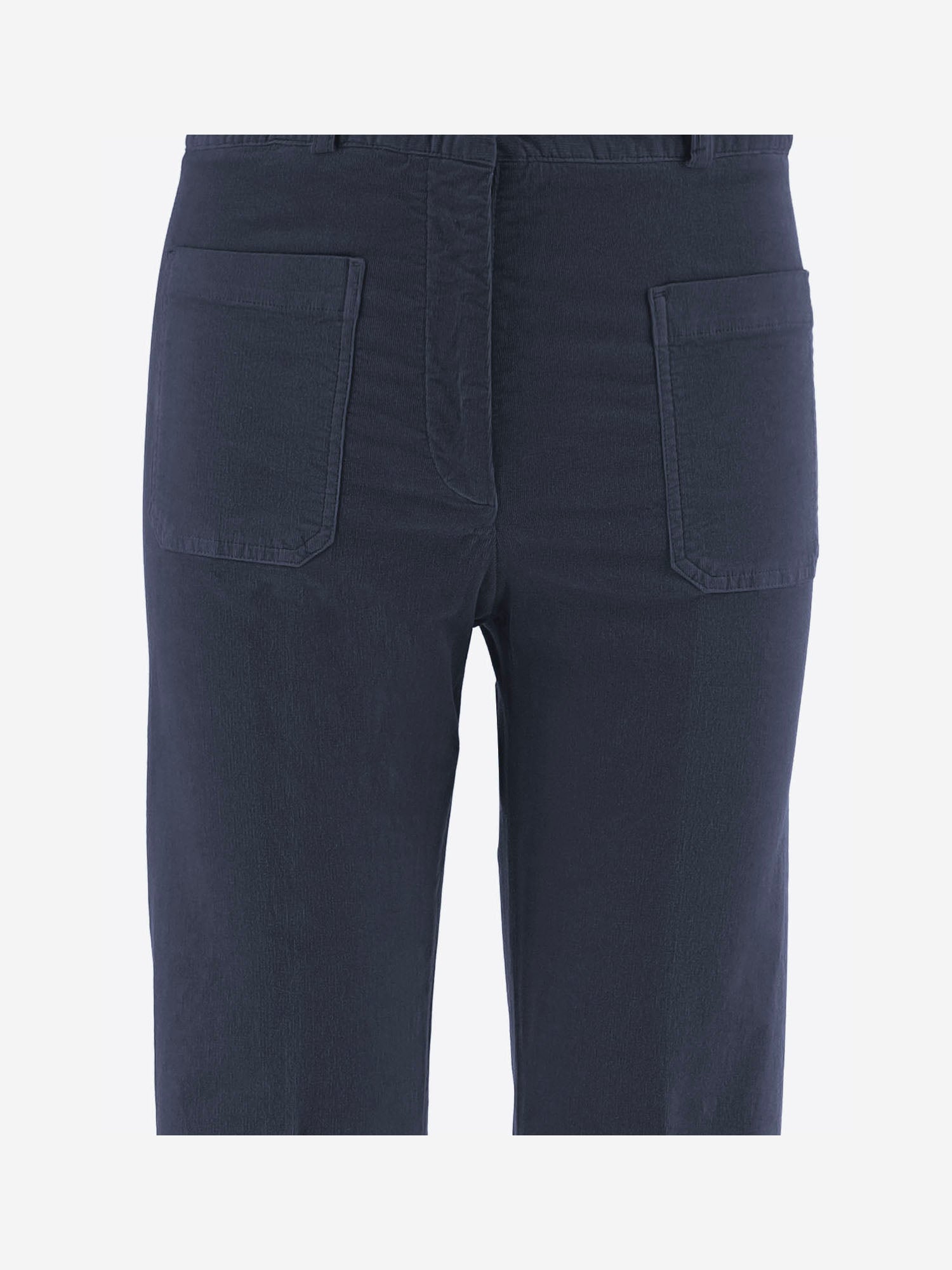 PANTALONI IN VELLUTO DI COTONE STRETCH NINA 67 QL2 