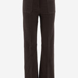 PANTALONI IN VELLUTO DI COTONE STRETCH NINA 73 QL2 