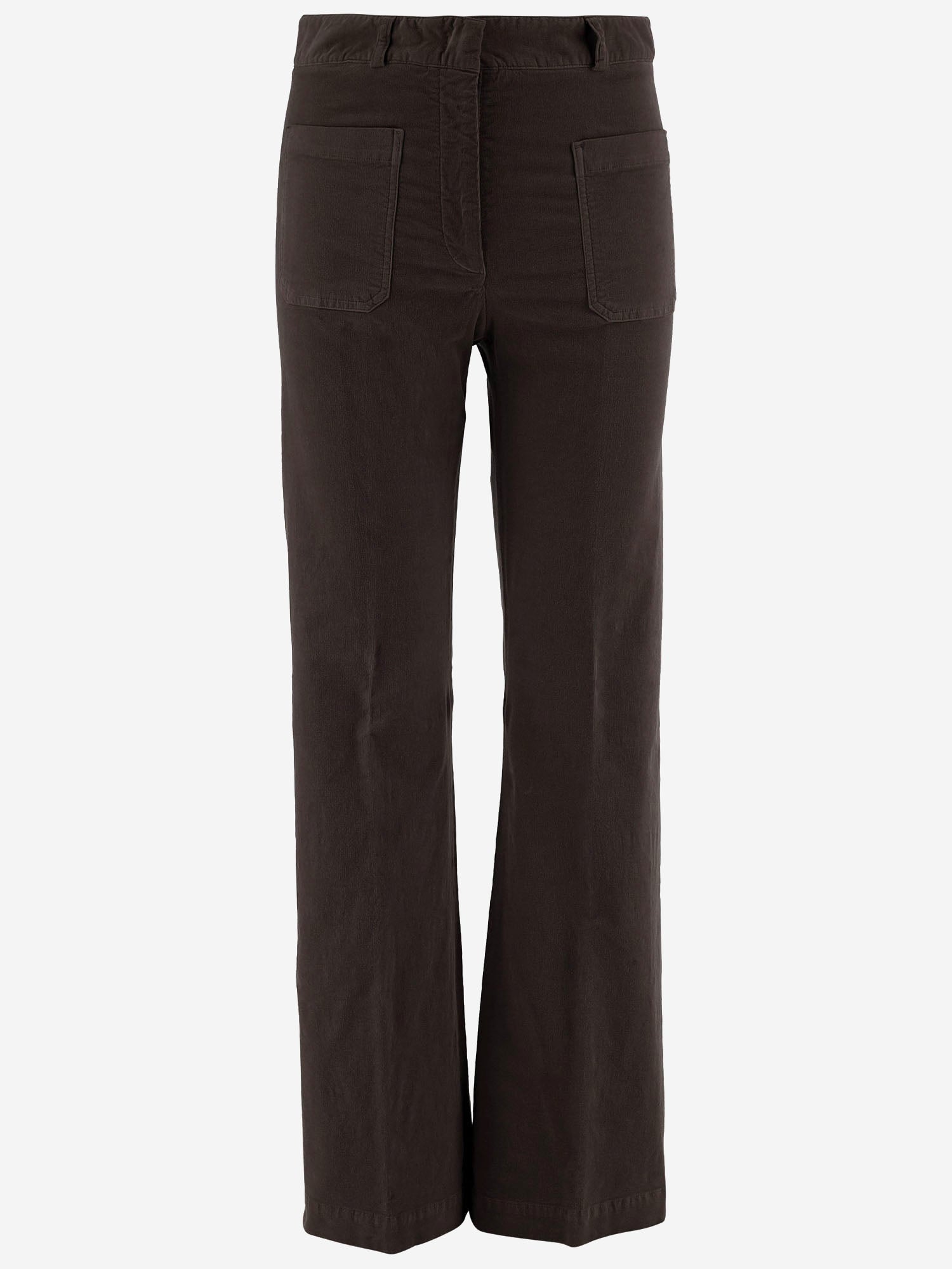 PANTALONI IN VELLUTO DI COTONE STRETCH NINA 73 QL2 