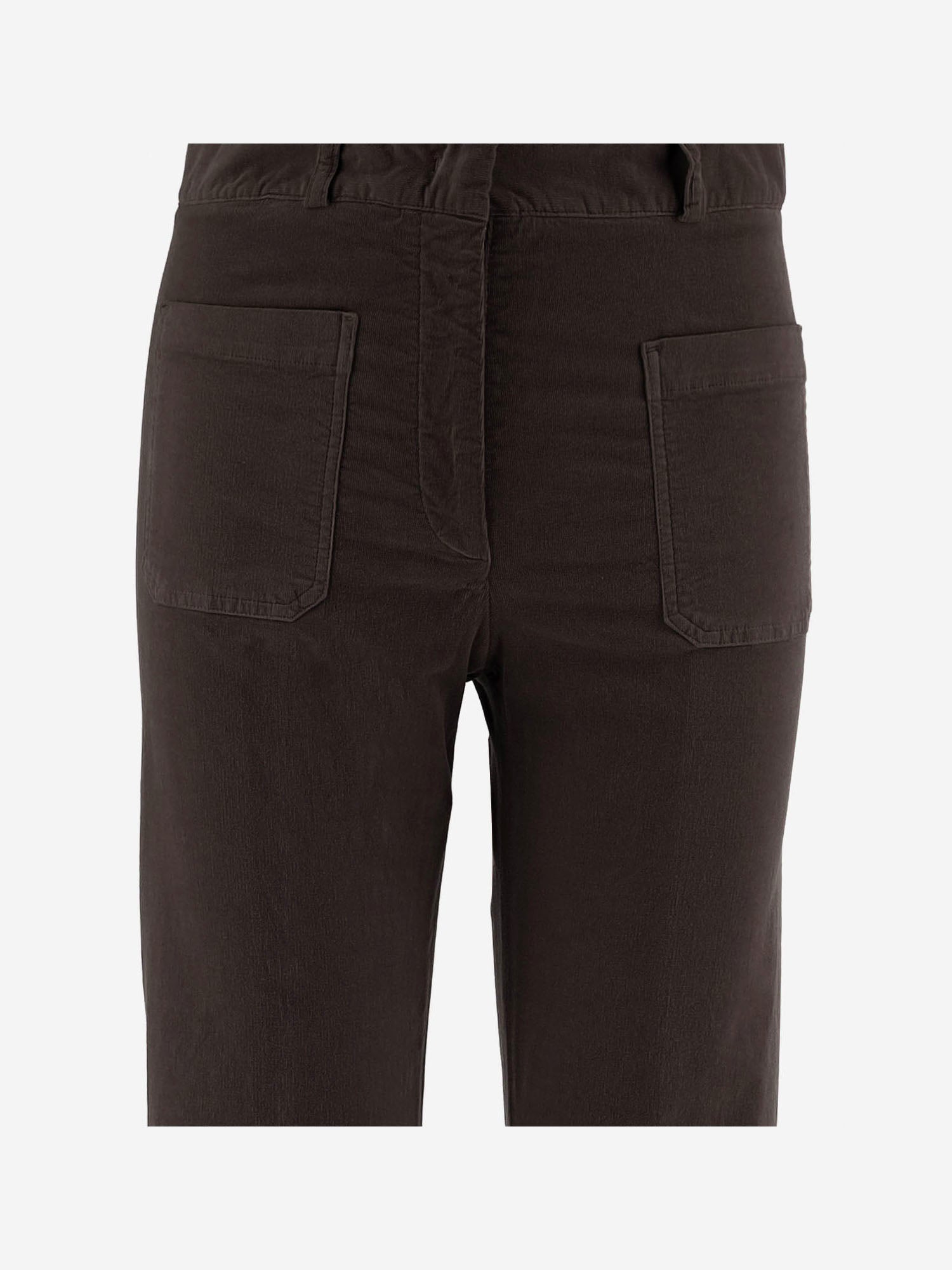 PANTALONI IN VELLUTO DI COTONE STRETCH NINA 73 QL2 