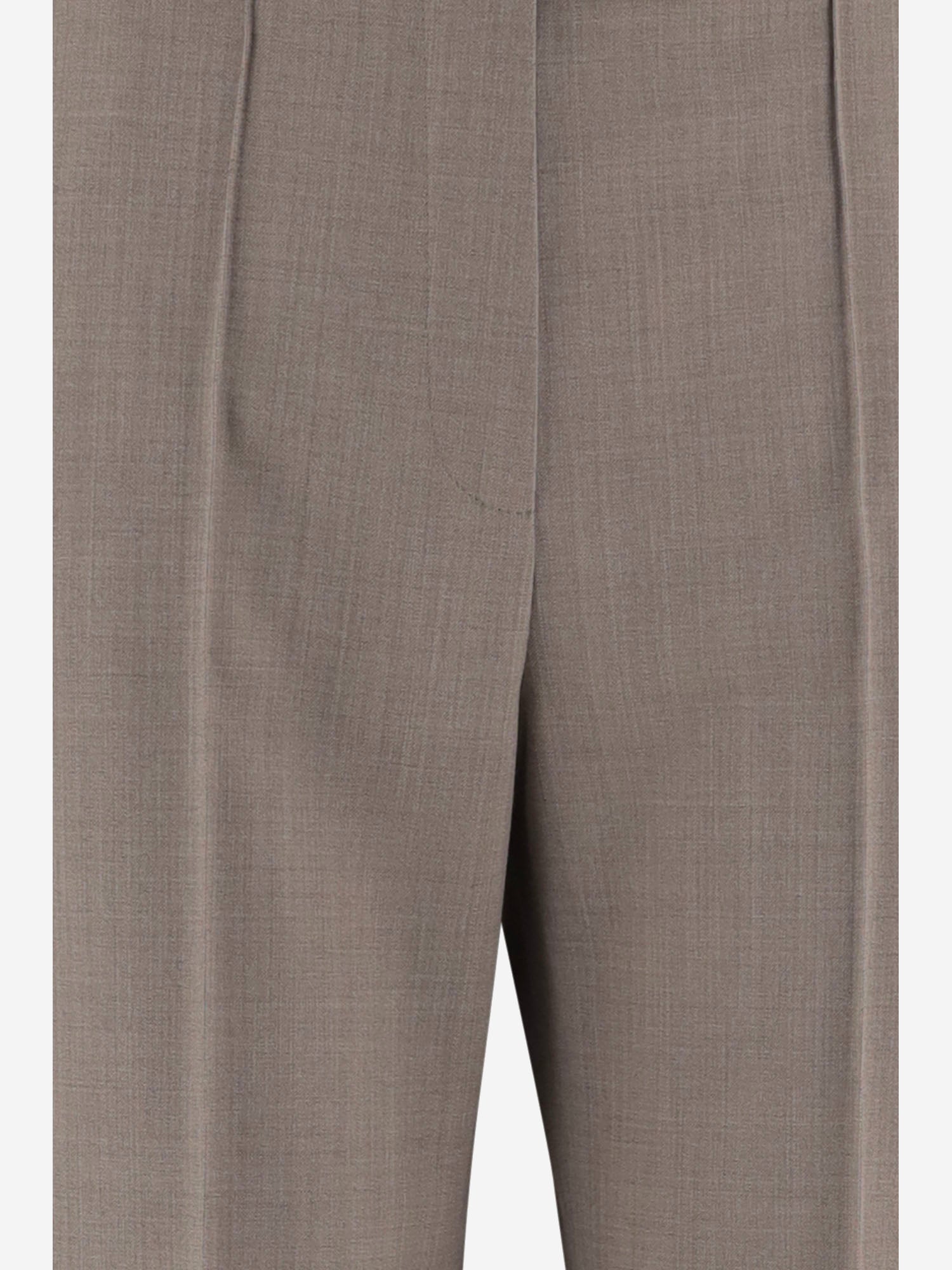 PANTALONI IN MISTO LANA A GAMBA AMPIA OTTAVIA 185 QL2 