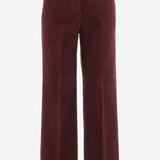 PANTALONI IN VELLUTO A COSTE A GAMBA AMPIA TEODORA 30 QL2 
