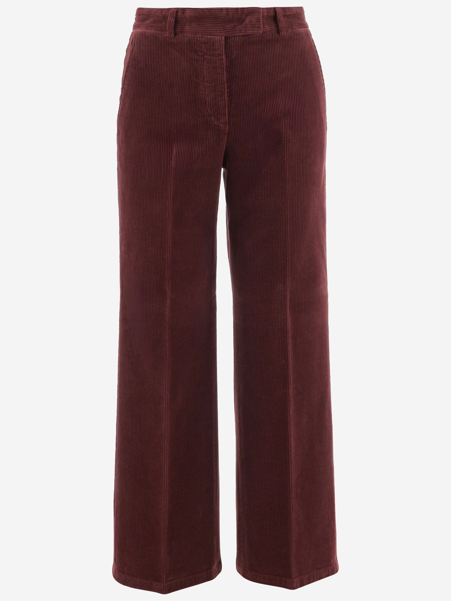 PANTALONI IN VELLUTO A COSTE A GAMBA AMPIA TEODORA 30 QL2 