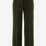 PANTALONI IN VELLUTO DI COTONE STRETCH TEODORA 62 QL2 