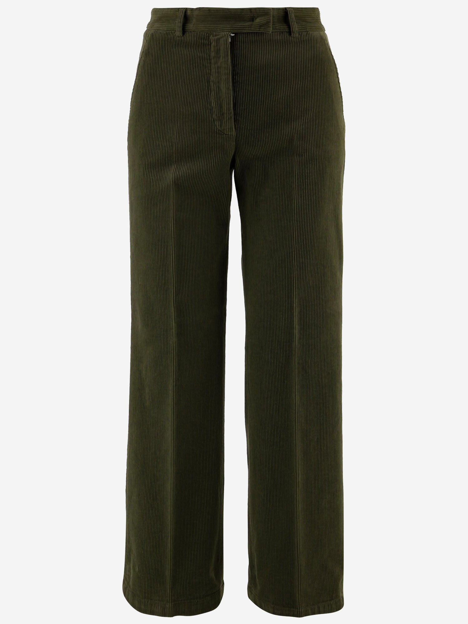 PANTALONI IN VELLUTO DI COTONE STRETCH TEODORA 62 QL2 