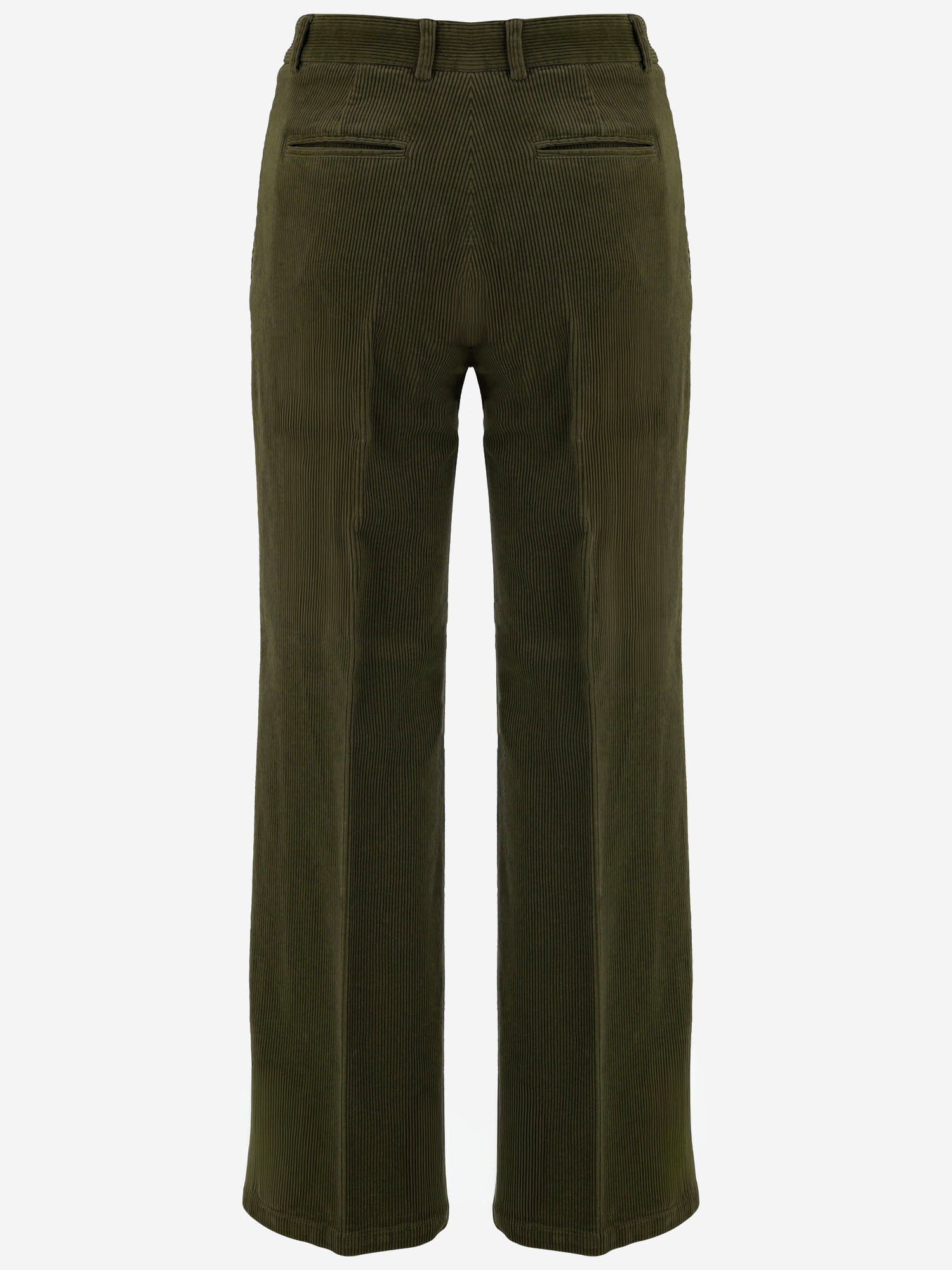 PANTALONI IN VELLUTO DI COTONE STRETCH TEODORA 62 QL2 