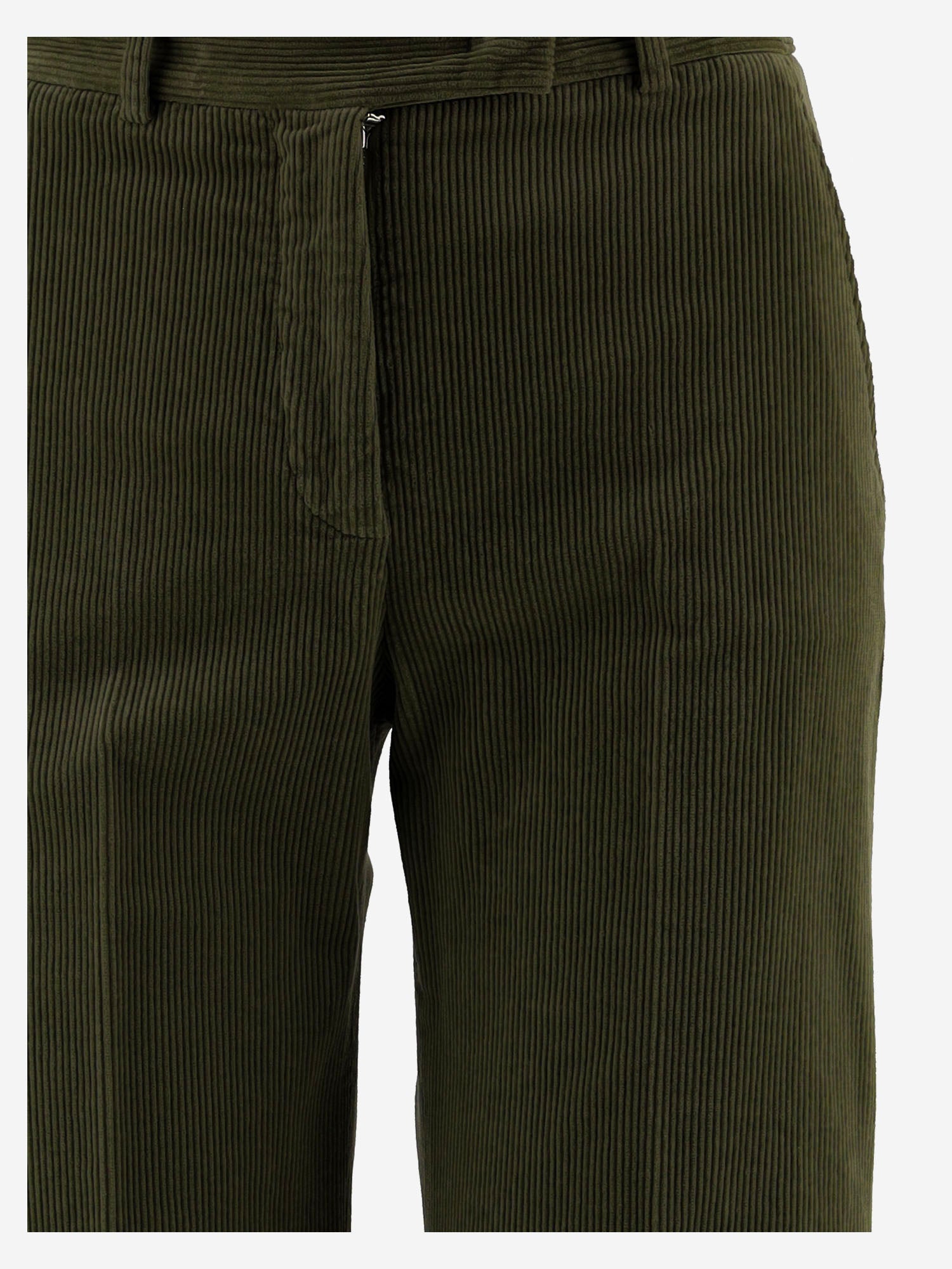 PANTALONI IN VELLUTO DI COTONE STRETCH TEODORA 62 QL2 