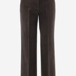 PANTALONI IN VELLUTO A COSTE A GAMBA AMPIA TEODORA 73 QL2 