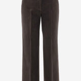 PANTALONI IN VELLUTO A COSTE A GAMBA AMPIA TEODORA 73 QL2 