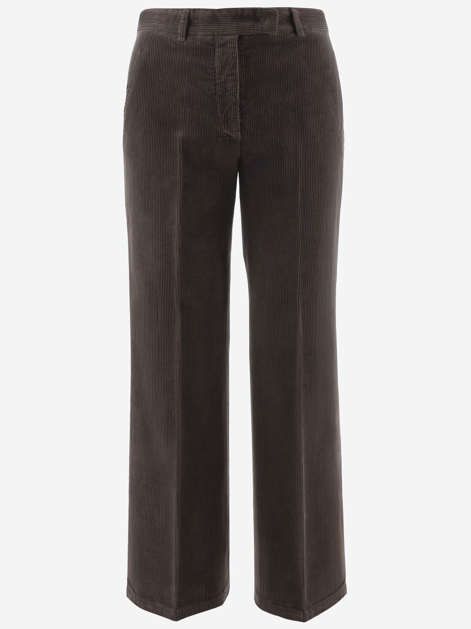 PANTALONI IN VELLUTO A COSTE A GAMBA AMPIA TEODORA 73 QL2 