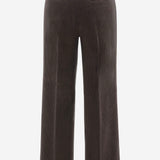PANTALONI IN VELLUTO A COSTE A GAMBA AMPIA TEODORA 73 QL2 
