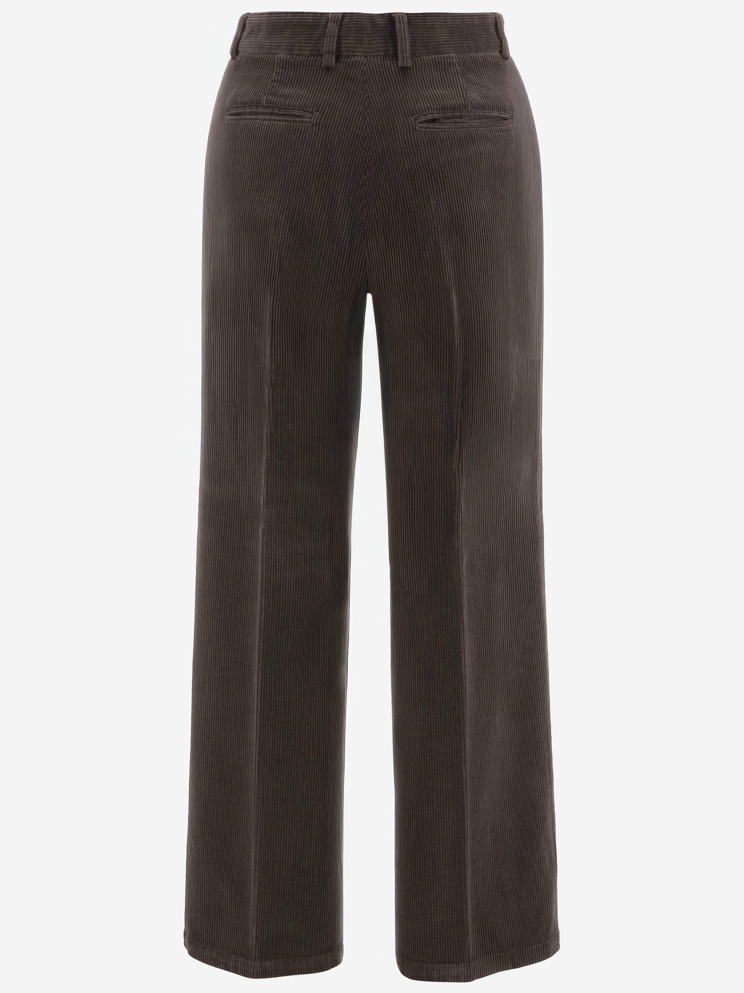 PANTALONI IN VELLUTO A COSTE A GAMBA AMPIA TEODORA 73 QL2 