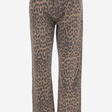 JEANS IN COTONE CON MOTIVO ANIMALIER 18703WMRBLCP LEOPARDO RE/DONE 