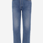 JEANS IN DENIM DI COTONE 1883WSTV27 MEDIUMVAIN RE/DONE 
