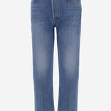 JEANS IN DENIM DI COTONE 1883WSTV27 MEDIUMVAIN RE/DONE 