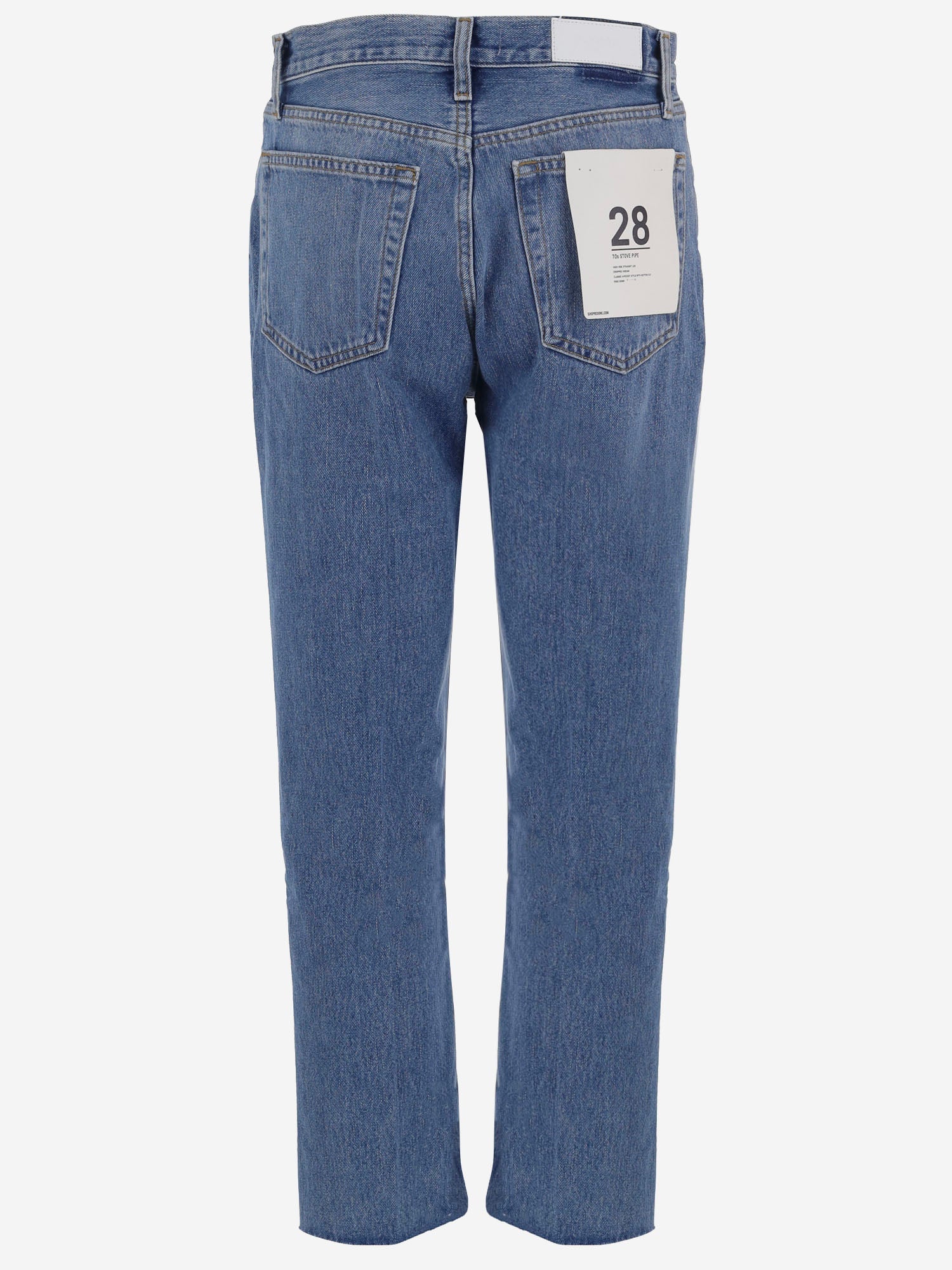 JEANS IN DENIM DI COTONE 1883WSTV27 MEDIUMVAIN RE/DONE 