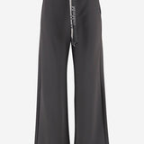 PANTALONI IN MISTO COTONE CON LOGO SMMBALI 002 S MAX MARA 