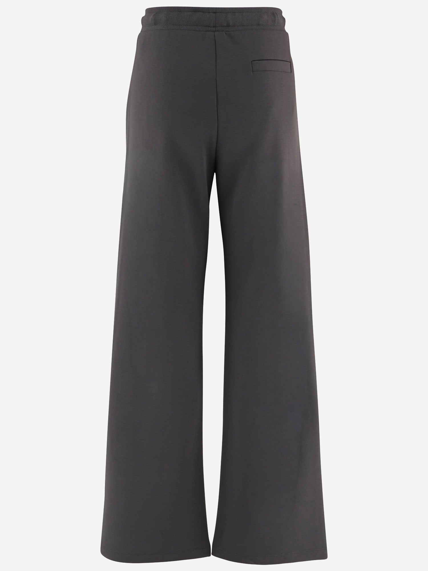 PANTALONI IN MISTO COTONE CON LOGO SMMBALI 002 S MAX MARA 