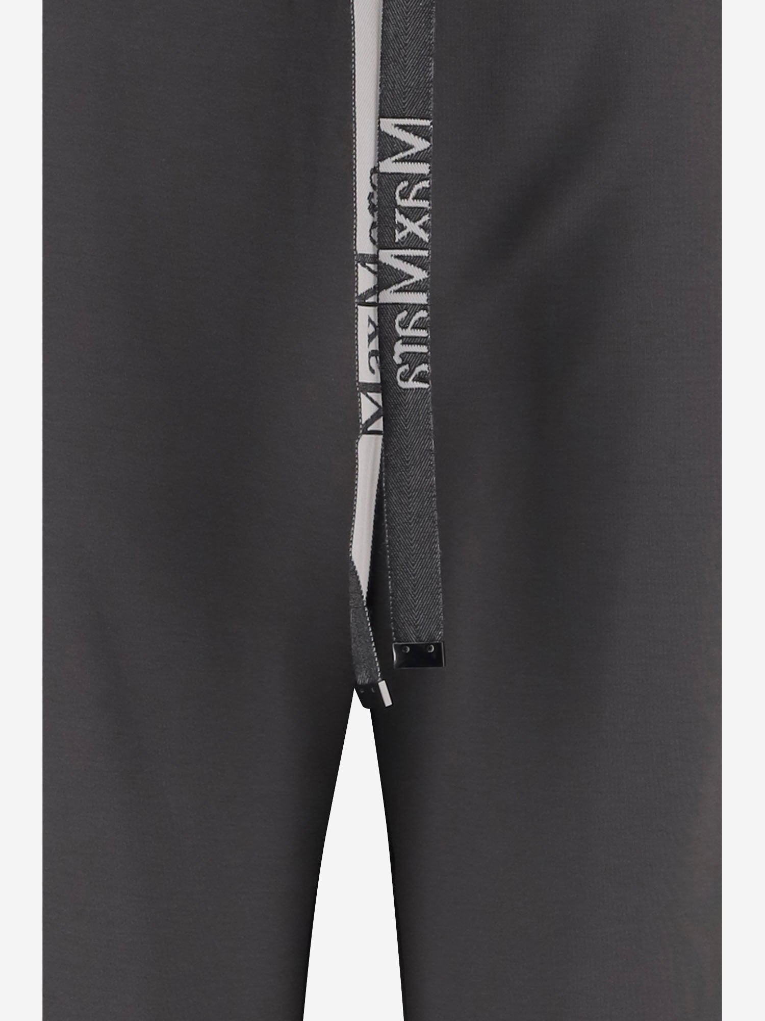 PANTALONI IN MISTO COTONE CON LOGO SMMBALI 002 S MAX MARA 