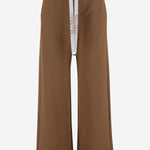 PANTALONI IN MISTO COTONE CON LOGO SMMBALI 003 S MAX MARA 