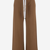 PANTALONI IN MISTO COTONE CON LOGO SMMBALI 003 S MAX MARA 