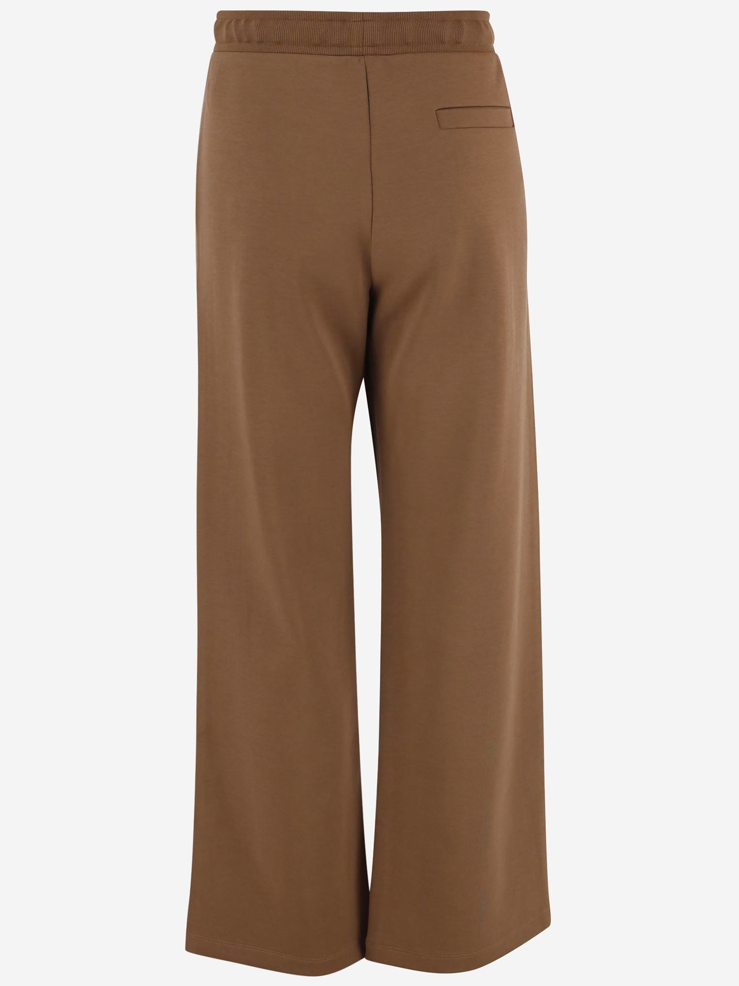 PANTALONI IN MISTO COTONE CON LOGO SMMBALI 003 S MAX MARA 