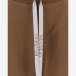 PANTALONI IN MISTO COTONE CON LOGO SMMBALI 003 S MAX MARA 