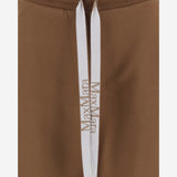 PANTALONI IN MISTO COTONE CON LOGO SMMBALI 003 S MAX MARA 