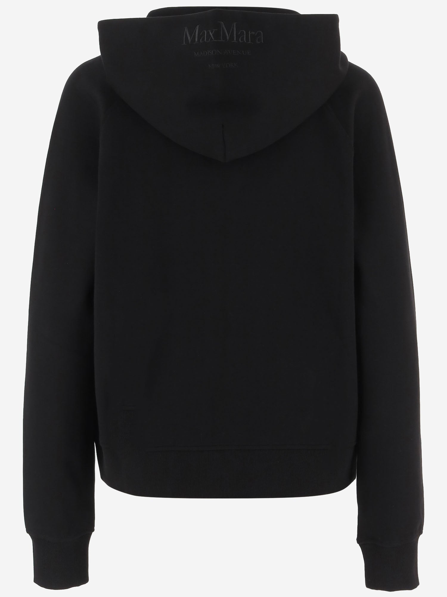FELPA CON ZIP E CAPPUCCIO IN MISTO COTONE SMMMAREA 005 S MAX MARA 