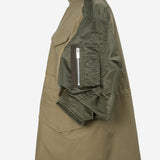 GIACCA IN COTONE CON MANICHE CORTE IN NYLON 08576 667 SACAI 