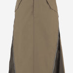 GONNA IN COTONE CON ZIP LATERALI 08580 667 SACAI 