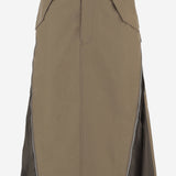 GONNA IN COTONE CON ZIP LATERALI 08580 667 SACAI 