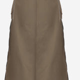 GONNA IN COTONE CON ZIP LATERALI 08580 667 SACAI 