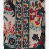 MAGLIA IN LANA CON ZIP E MOTIVO FLOREALE 08606 199 SACAI 