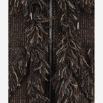 GIUBBOTTO IN MISTO LANA CON FRANGE 08646 601 SACAI 