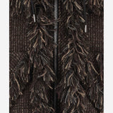 GIUBBOTTO IN MISTO LANA CON FRANGE 08646 601 SACAI 