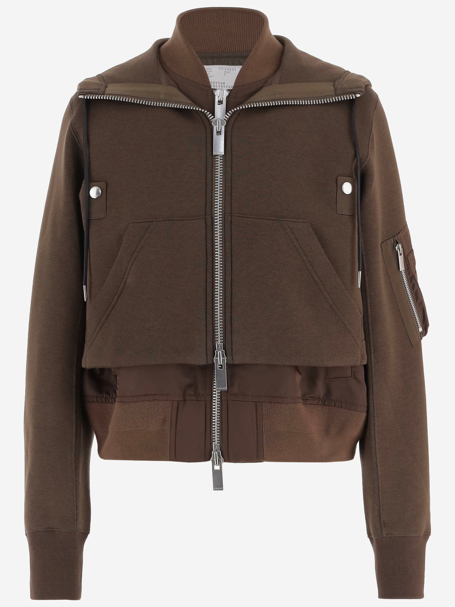 FELPA IN MISTO COTONE CON DETTAGLI MULTISTRATO 08681 601 SACAI 