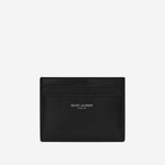 PORTA CARTE IN PELLE CON LOGO 375946 0U90N1000 SAINT LAURENT 