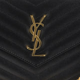 PORTAFOGLIO MONOGRAM IN PELLE GRAIN DE POUDRE 377828 BOW011000 SAINT LAURENT 