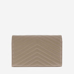 PORTAFOGLIO MONOGRAM IN PELLE GRAIN DE POUDRE 377828 BOW012721 SAINT LAURENT 