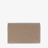 PORTAFOGLIO MONOGRAM IN PELLE GRAIN DE POUDRE 377828 BOW012721 SAINT LAURENT 