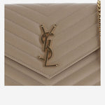 PORTAFOGLIO MONOGRAM IN PELLE GRAIN DE POUDRE 377828 BOW012721 SAINT LAURENT 