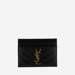PORTACARTE CASSANDRE MATELASSÉ IN PELLE 423291 BOW011000 SAINT LAURENT 