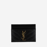 PORTACARTE CASSANDRE MATELASSÉ IN PELLE 423291 BOW011000 SAINT LAURENT 