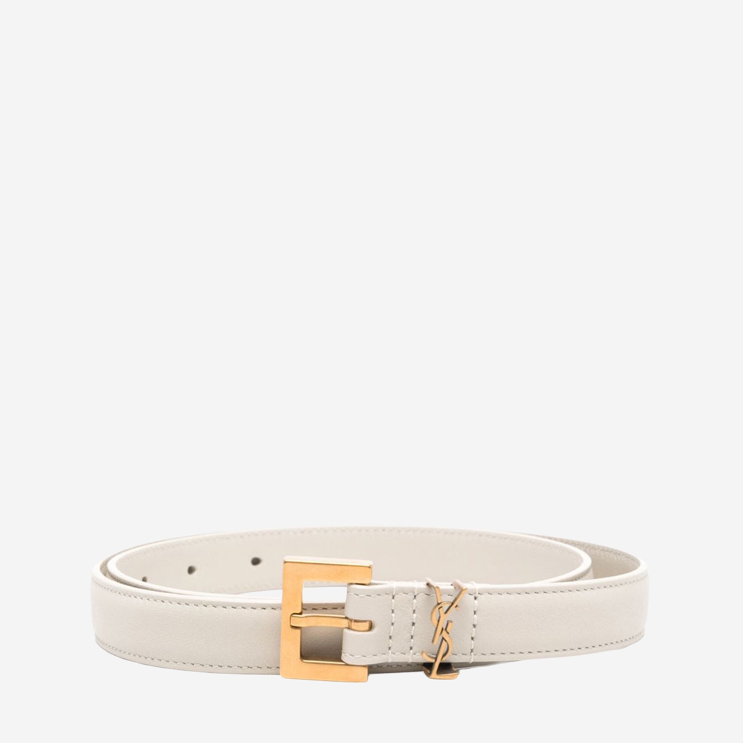 CINTURA IN PELLE CON LOGO 554465 BOO0W9207 SAINT LAURENT 